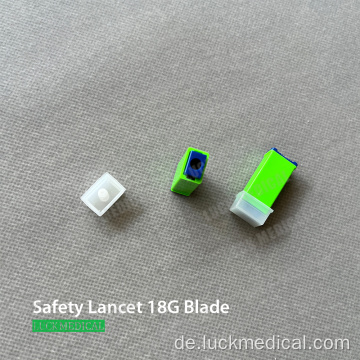 Sicherheitsblut Lancet Blade Typ 18g